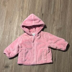 Pink Fleece Hooded Jacket